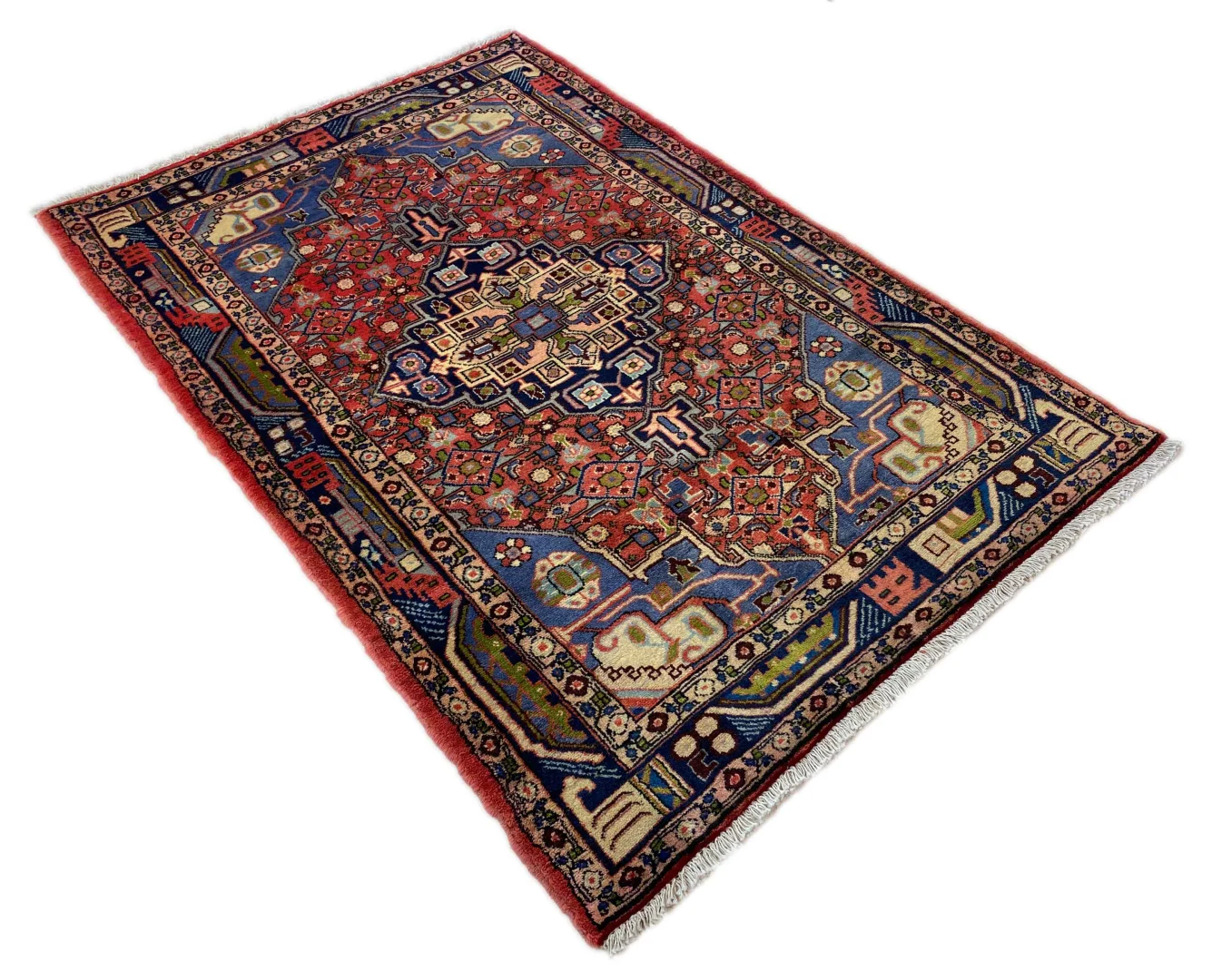 Perserteppich Hamadan 142 x 96 cm Wolle handgeknüpft