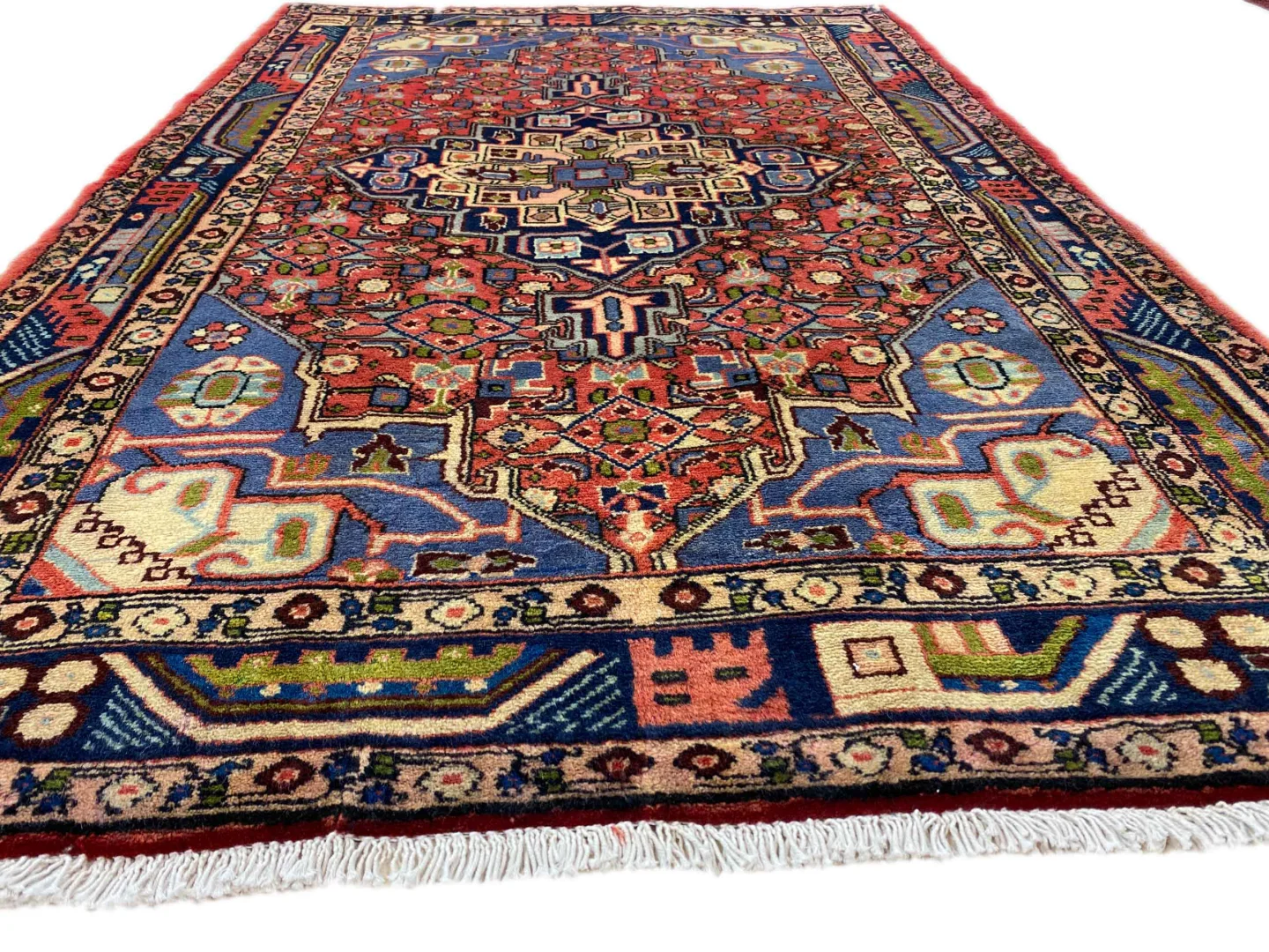 Perserteppich Hamadan 142 x 96 cm Wolle handgeknüpft