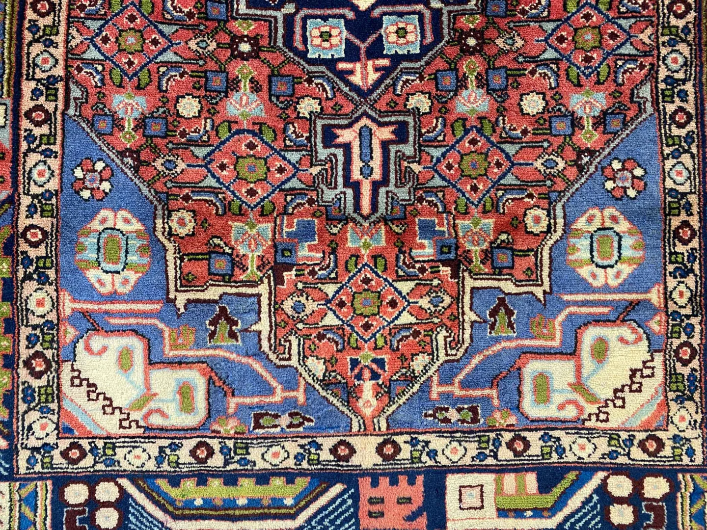 Perserteppich Hamadan 142 x 96 cm Wolle handgeknüpft