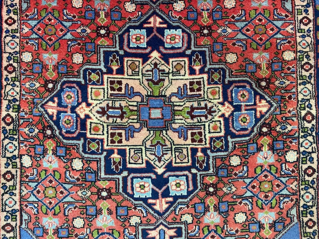Perserteppich Hamadan 142 x 96 cm Wolle handgeknüpft