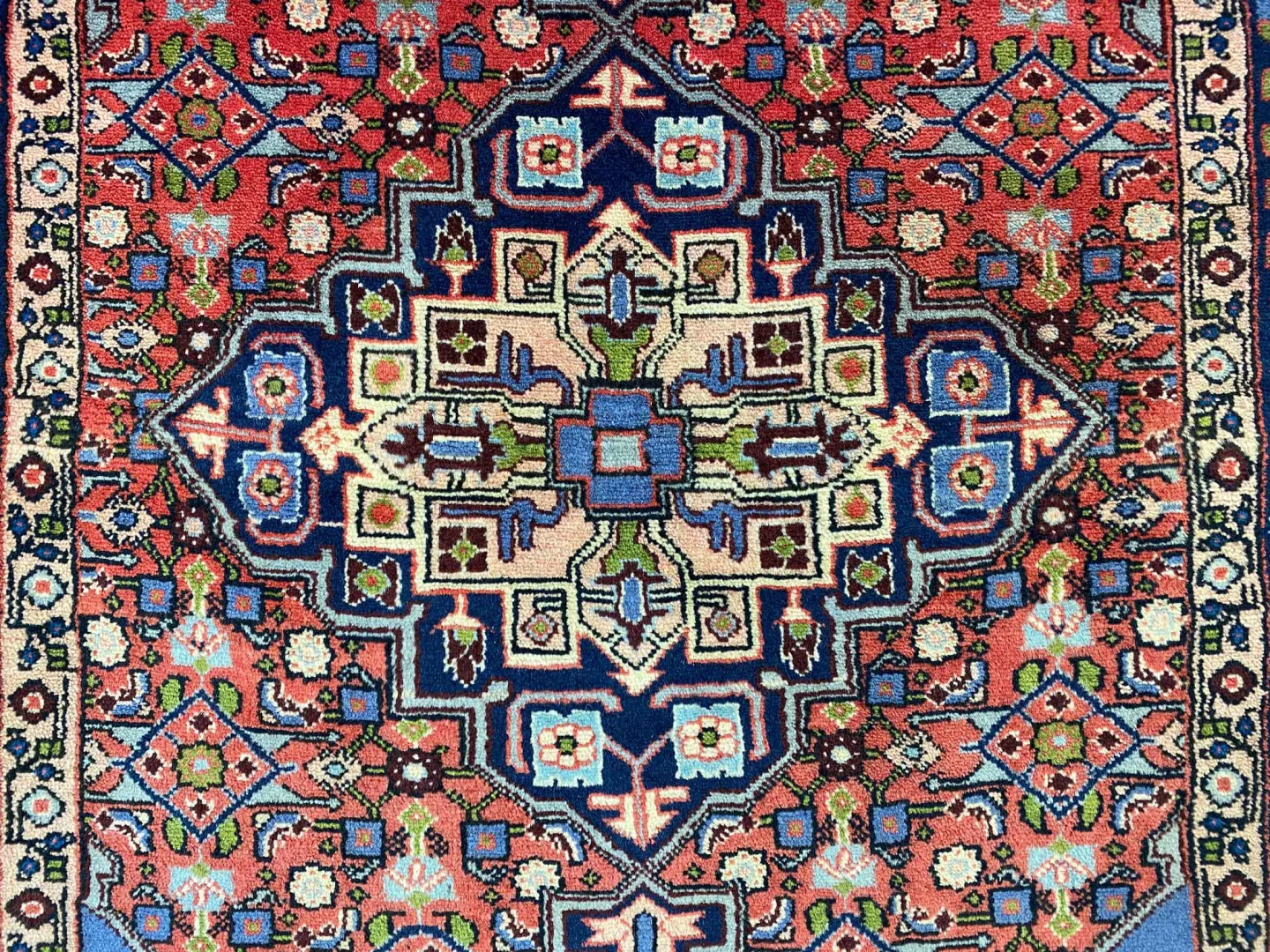 Perserteppich Hamadan 142 x 96 cm Wolle handgeknüpft