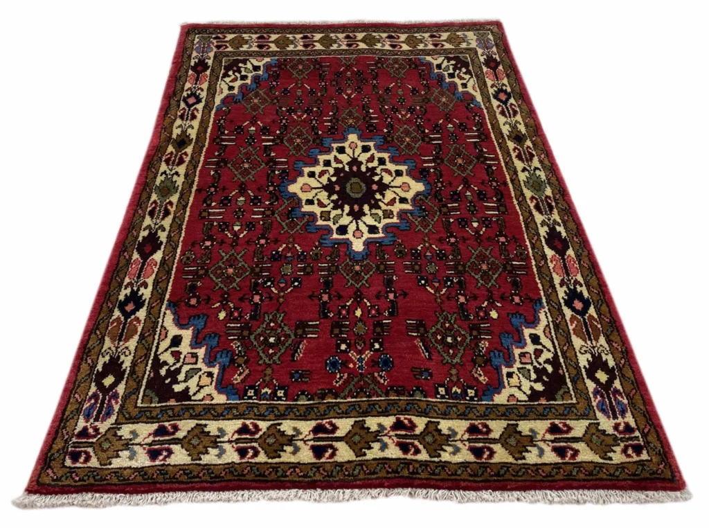 hamadan-teppich-143x98-cm-100000-knoten-m-handgeknupft-orientteppich-1 Perserteppich Hamadan 143 x 98 cm Wolle handgeknüpft