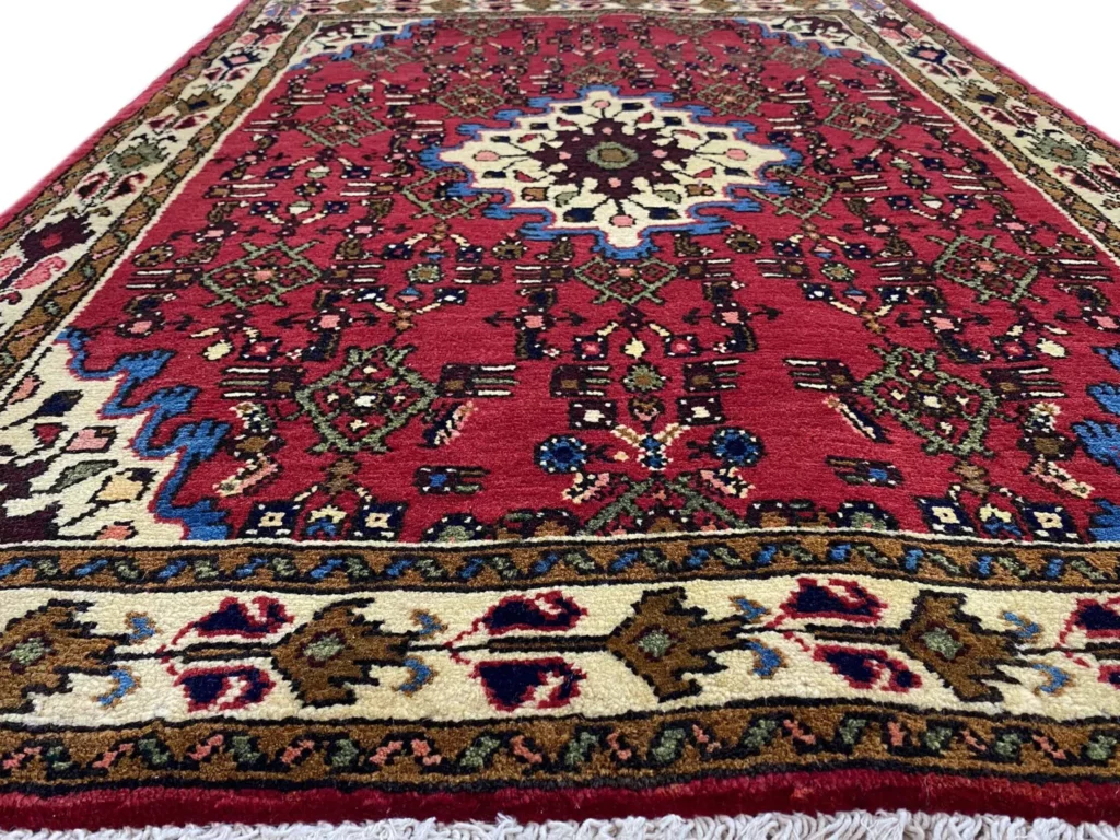 hamadan-teppich-143x98-cm-100000-knoten-m-handgeknupft-orientteppich-4 Perserteppich Hamadan 143 x 98 cm Wolle handgeknüpft