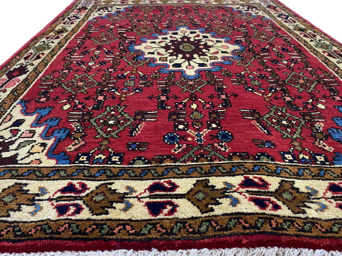 hamadan-teppich-143x98-cm-100000-knoten-m-handgeknupft-orientteppich-4 Perserteppich Hamadan 143 x 98 cm Wolle handgeknüpft