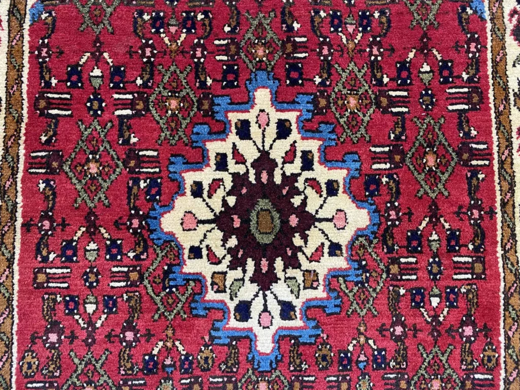 hamadan-teppich-143x98-cm-100000-knoten-m-handgeknupft-orientteppich-5 Perserteppich Hamadan 143 x 98 cm Wolle handgeknüpft