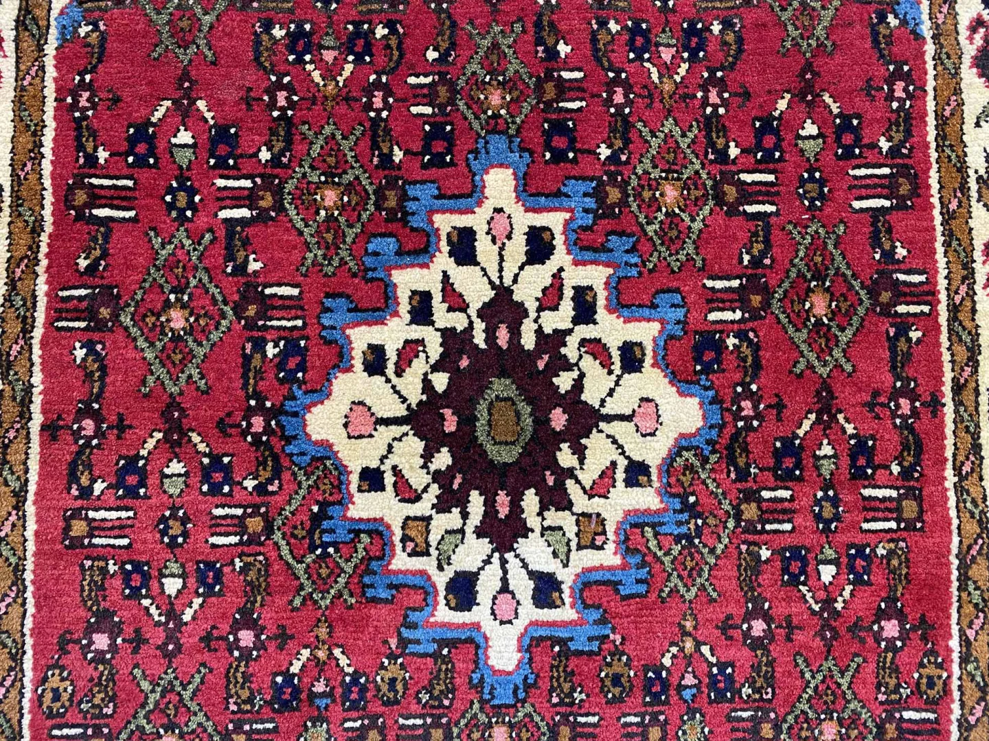 hamadan-teppich-143x98-cm-100000-knoten-m-handgeknupft-orientteppich-5 Perserteppich Hamadan 143 x 98 cm Wolle handgeknüpft
