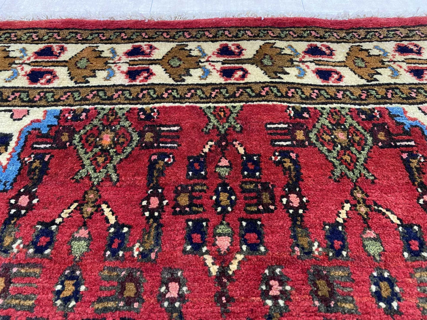hamadan-teppich-143x98-cm-100000-knoten-m-handgeknupft-orientteppich-6 Perserteppich Hamadan 143 x 98 cm Wolle handgeknüpft