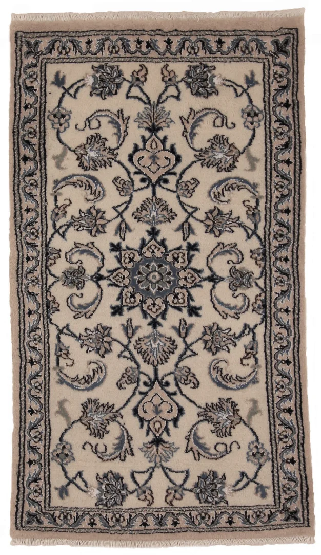 Perserteppich Nain 132 x 76 cm Wolle handgeknüpft