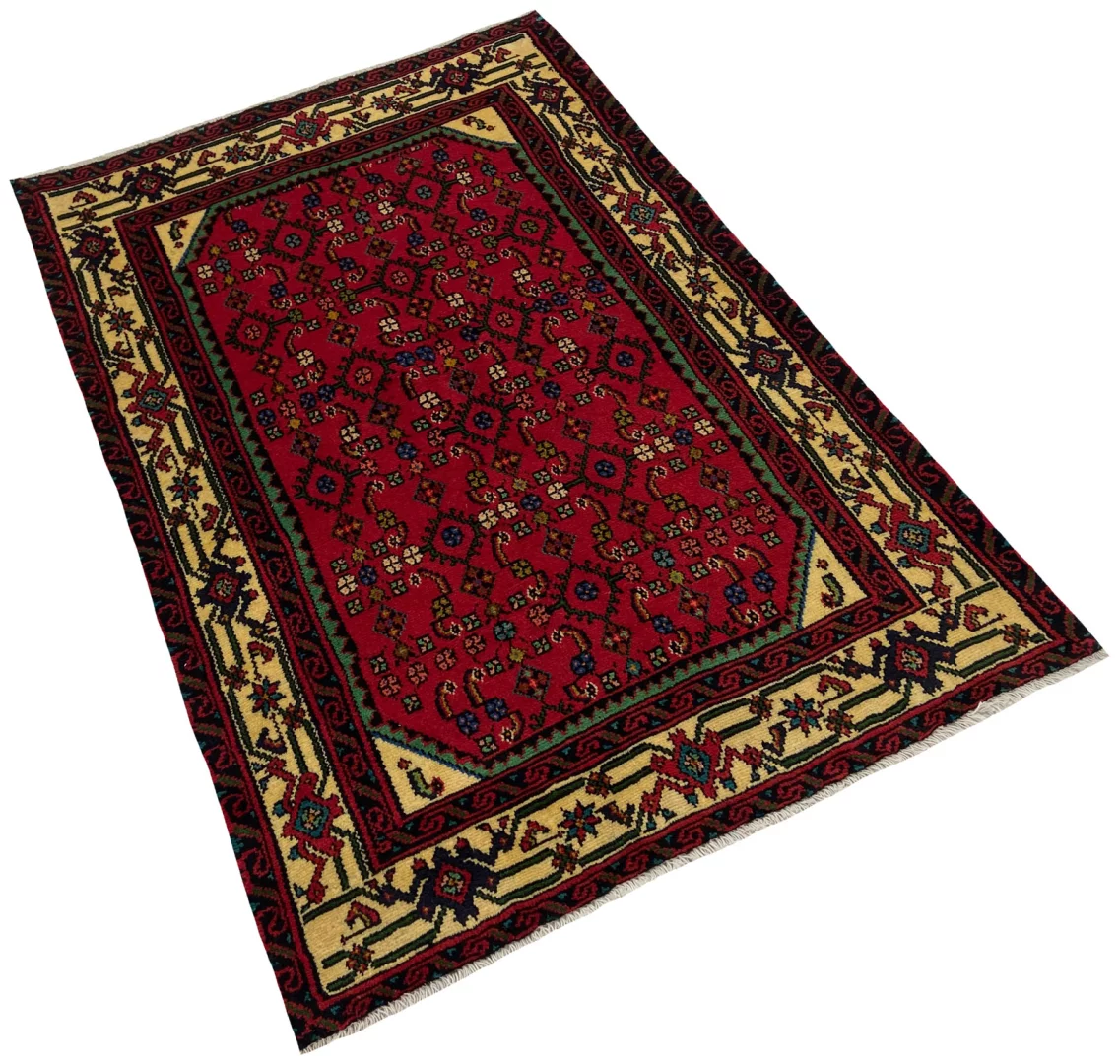 Perserteppich Hamadan 145 x 100 cm Wolle handgeknüpft