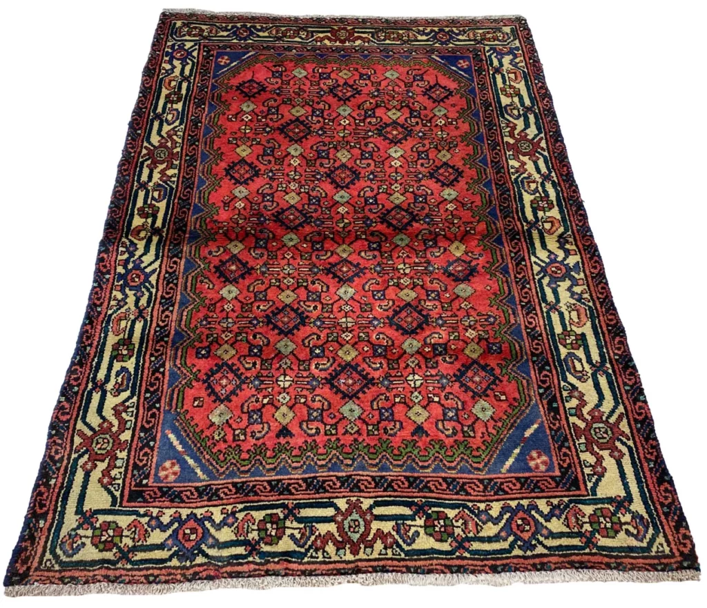 Perserteppich Hamadan 145 x 100 cm Wolle handgeknüpft
