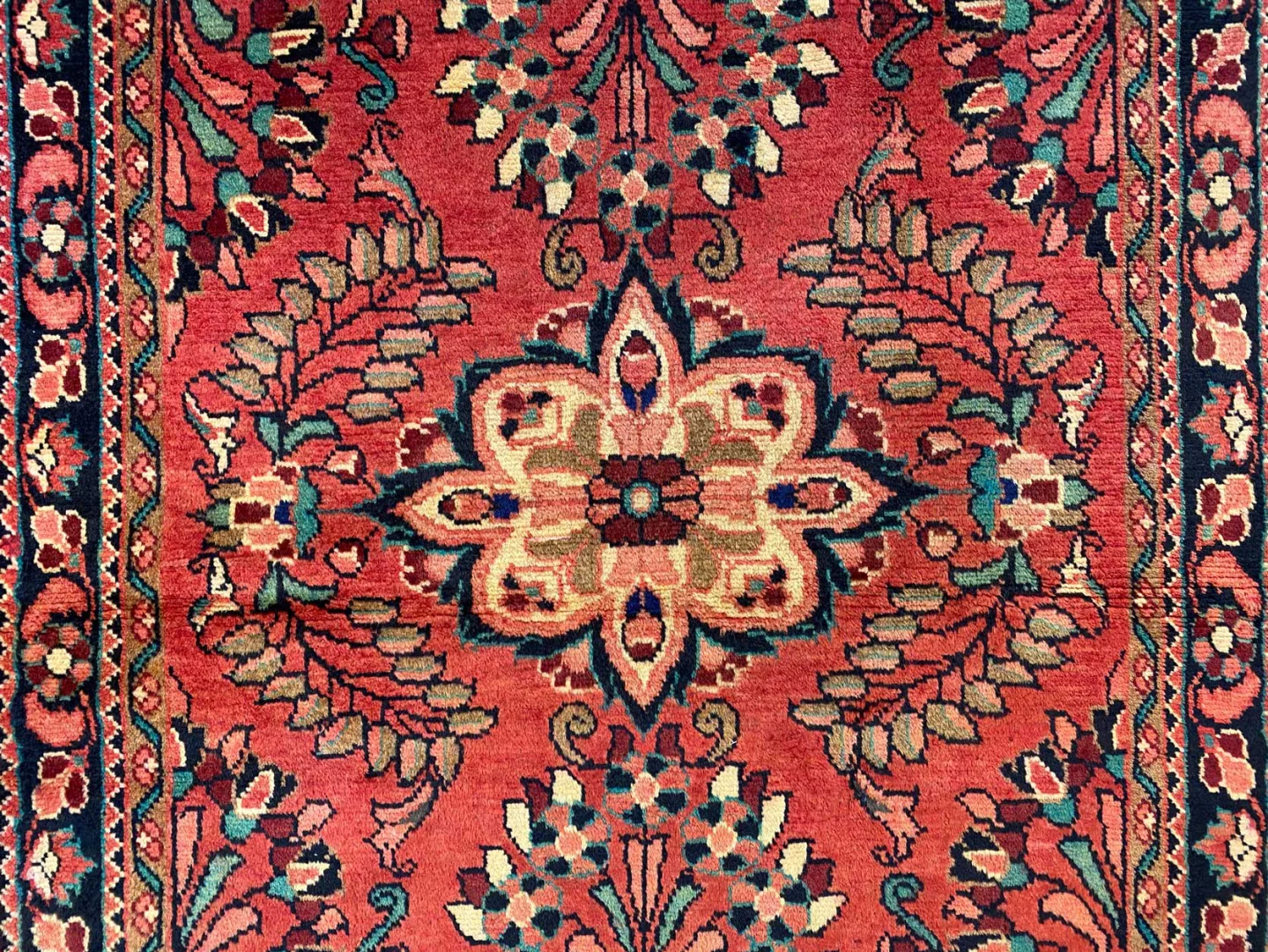 Perserteppich Hamadan 145 x 100 cm Wolle handgeknüpft