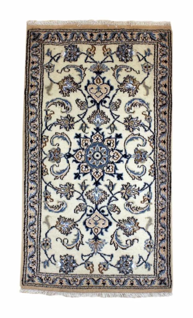Perserteppich Nain 136 x 75 cm Wolle handgeknüpft