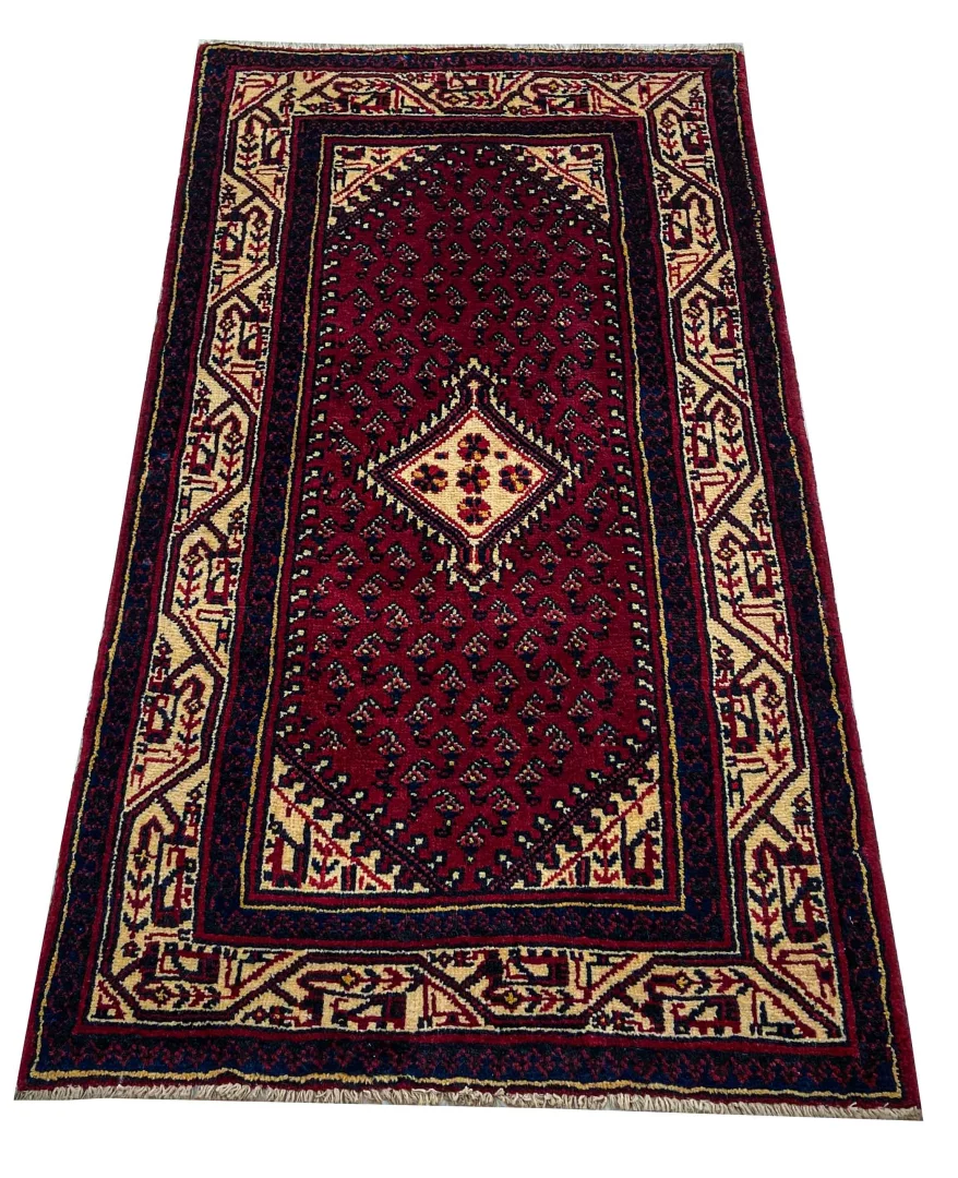 Perserteppich Hamadan 147 x 83 cm Wolle handgeknüpft
