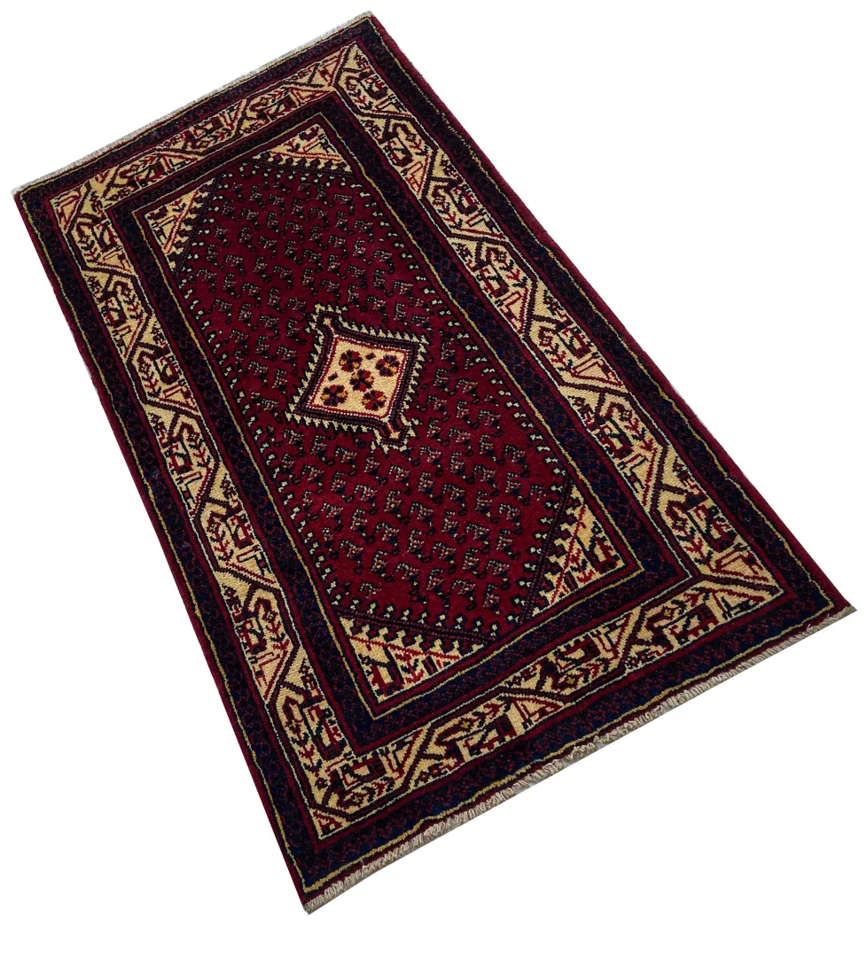 Perserteppich Hamadan 147 x 83 cm Wolle handgeknüpft