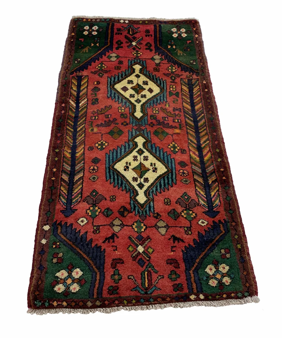 Perserteppich Hamadan 148 x 68 cm Wolle handgeknüpft