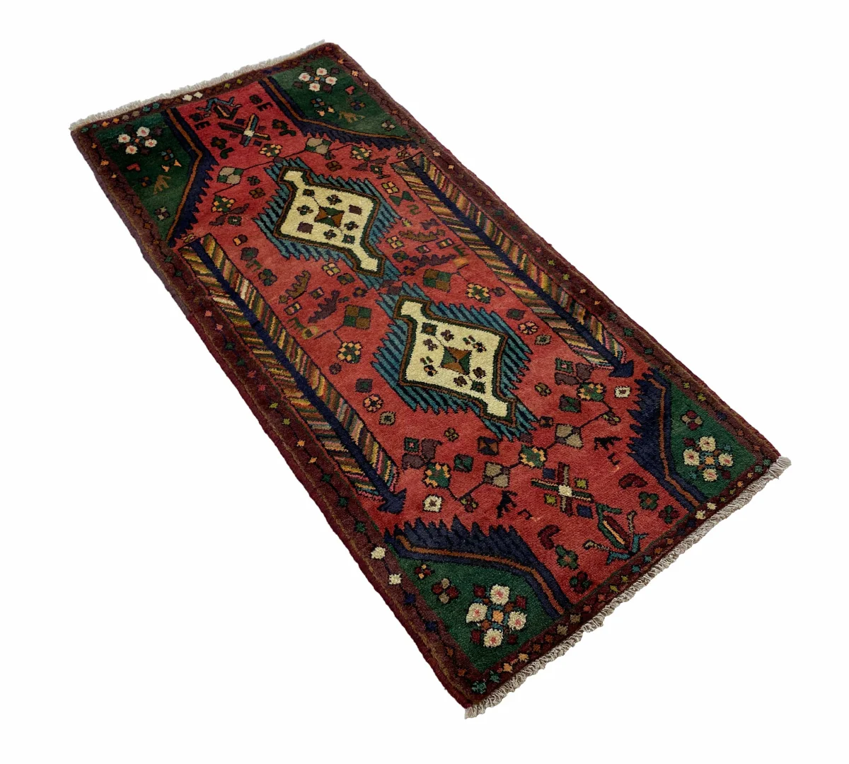 Perserteppich Hamadan 148 x 68 cm Wolle handgeknüpft