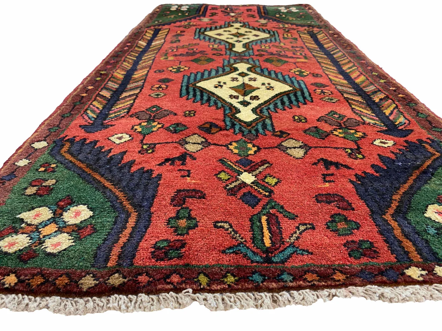 Perserteppich Hamadan 148 x 68 cm Wolle handgeknüpft