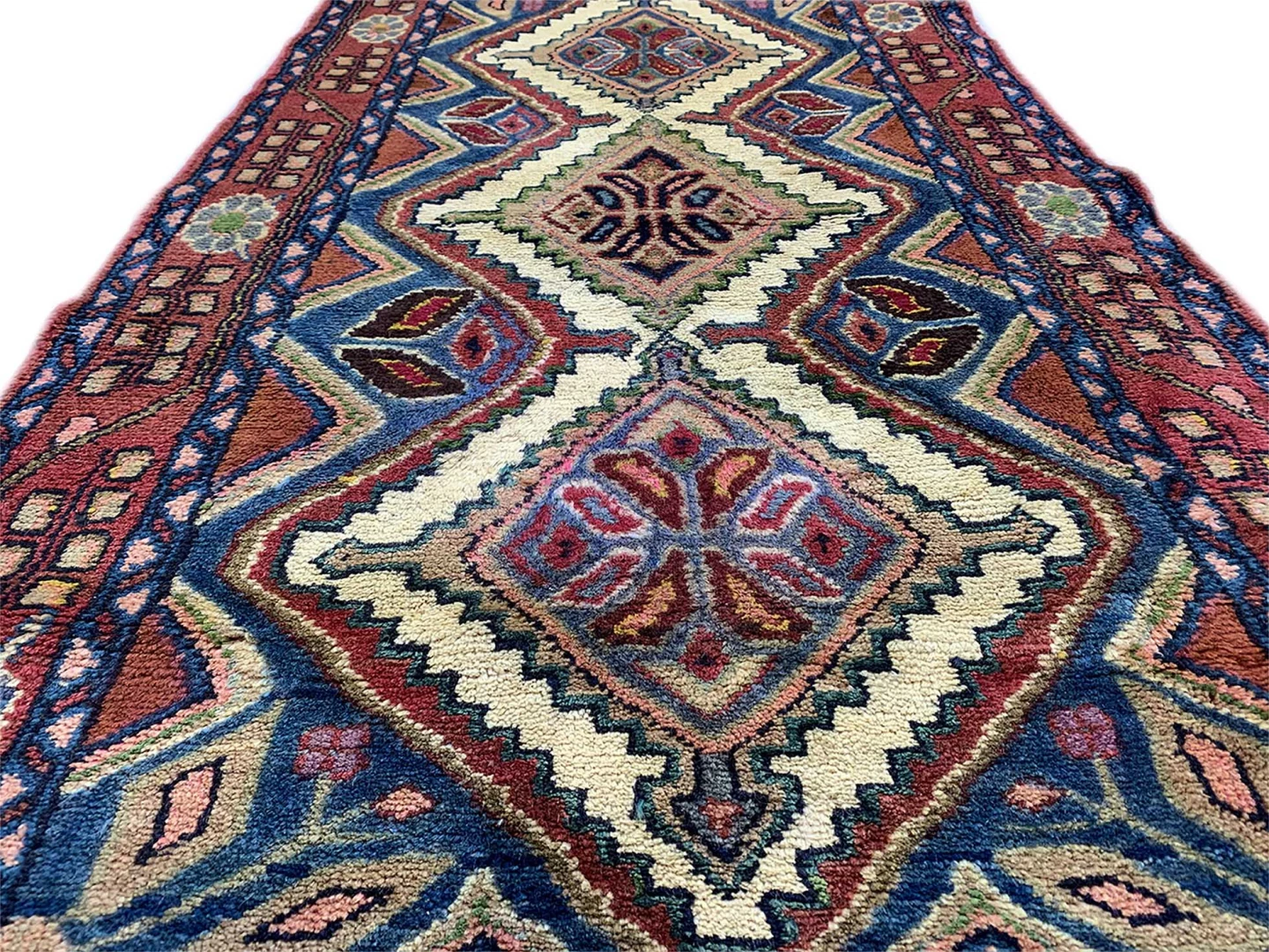 Perserteppich Hamadan 148 x 73 cm Wolle handgeknüpft