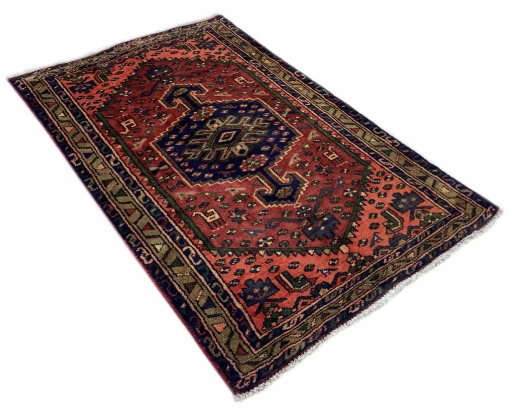 Perserteppich Hamadan 150 x 96 cm Wolle handgeknüpft
