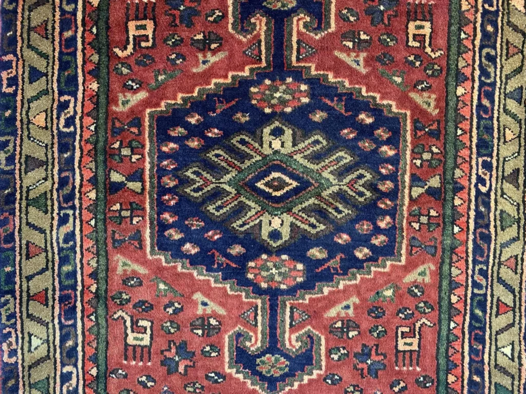 Perserteppich Hamadan 150 x 96 cm Wolle handgeknüpft