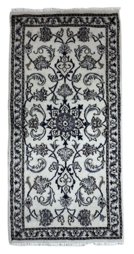 Perserteppich Nain 142 x 70 cm Wolle handgeknüpft