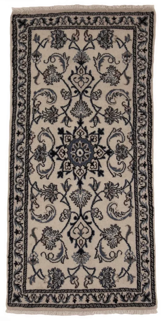 Perserteppich Nain 143 x 68 cm Wolle handgeknüpft