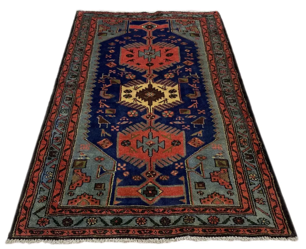 Perserteppich Hamadan 156 x 93 cm Wolle handgeknüpft