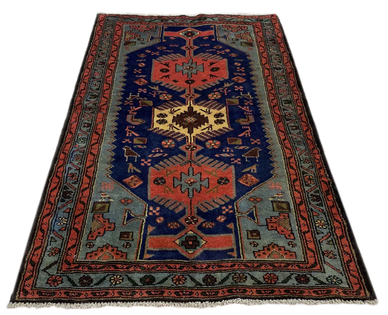 Perserteppich Hamadan 156 x 93 cm Wolle handgeknüpft