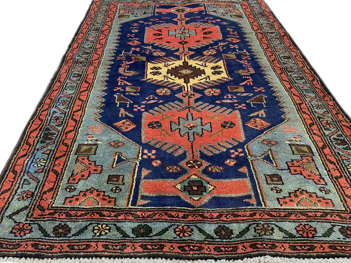 Perserteppich Hamadan 156 x 93 cm Wolle handgeknüpft