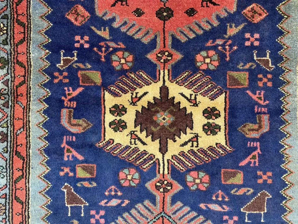 Perserteppich Hamadan 156 x 93 cm Wolle handgeknüpft