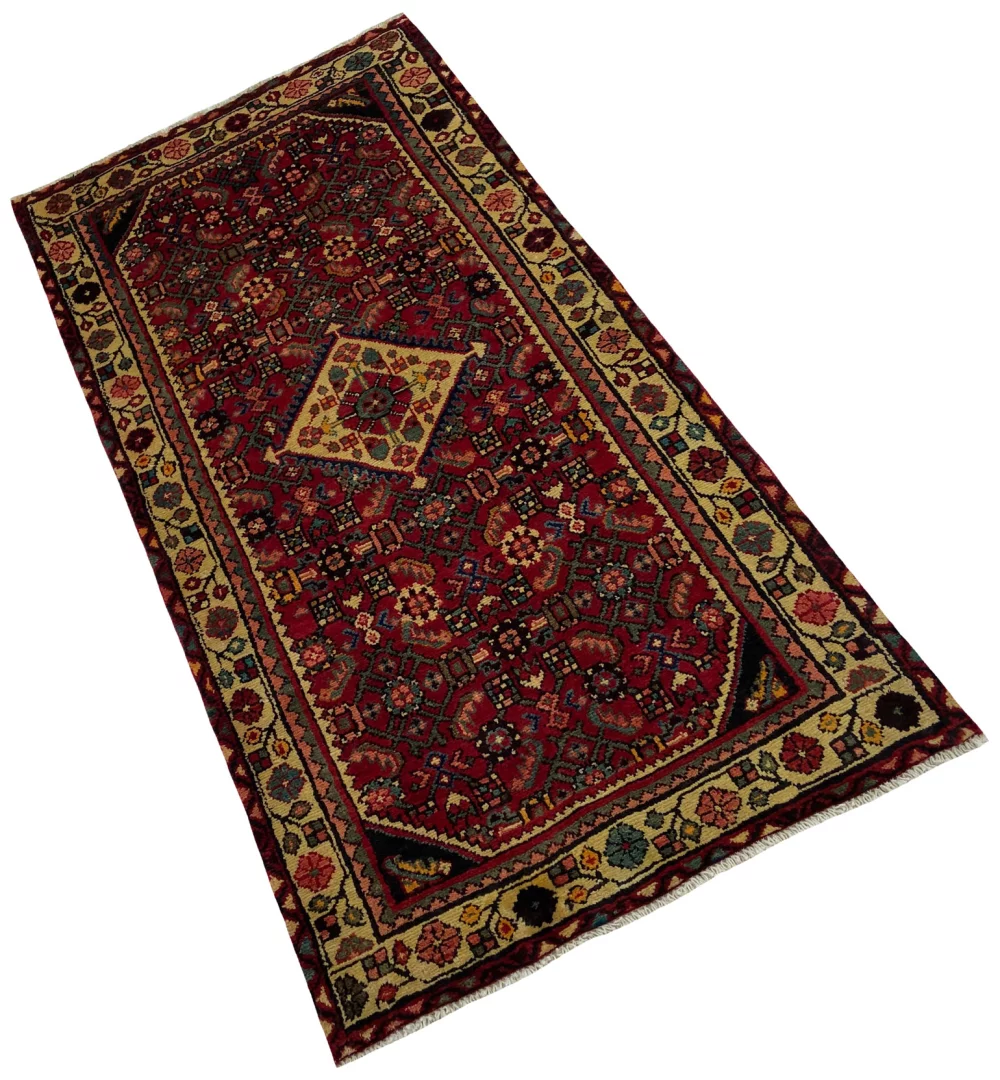 hamadan-teppich-165x82-cm-100000-knoten-handgeknupft-fur-teppiche-2 Perserteppich Hamadan 165 x 82 cm Wolle handgeknüpft