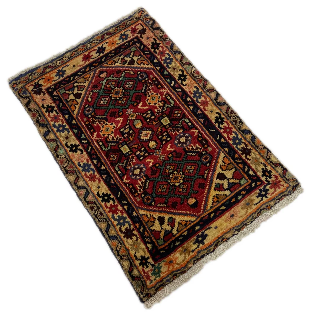Perserteppich Hamadan 87 x 60 cm Wolle handgeknüpft
