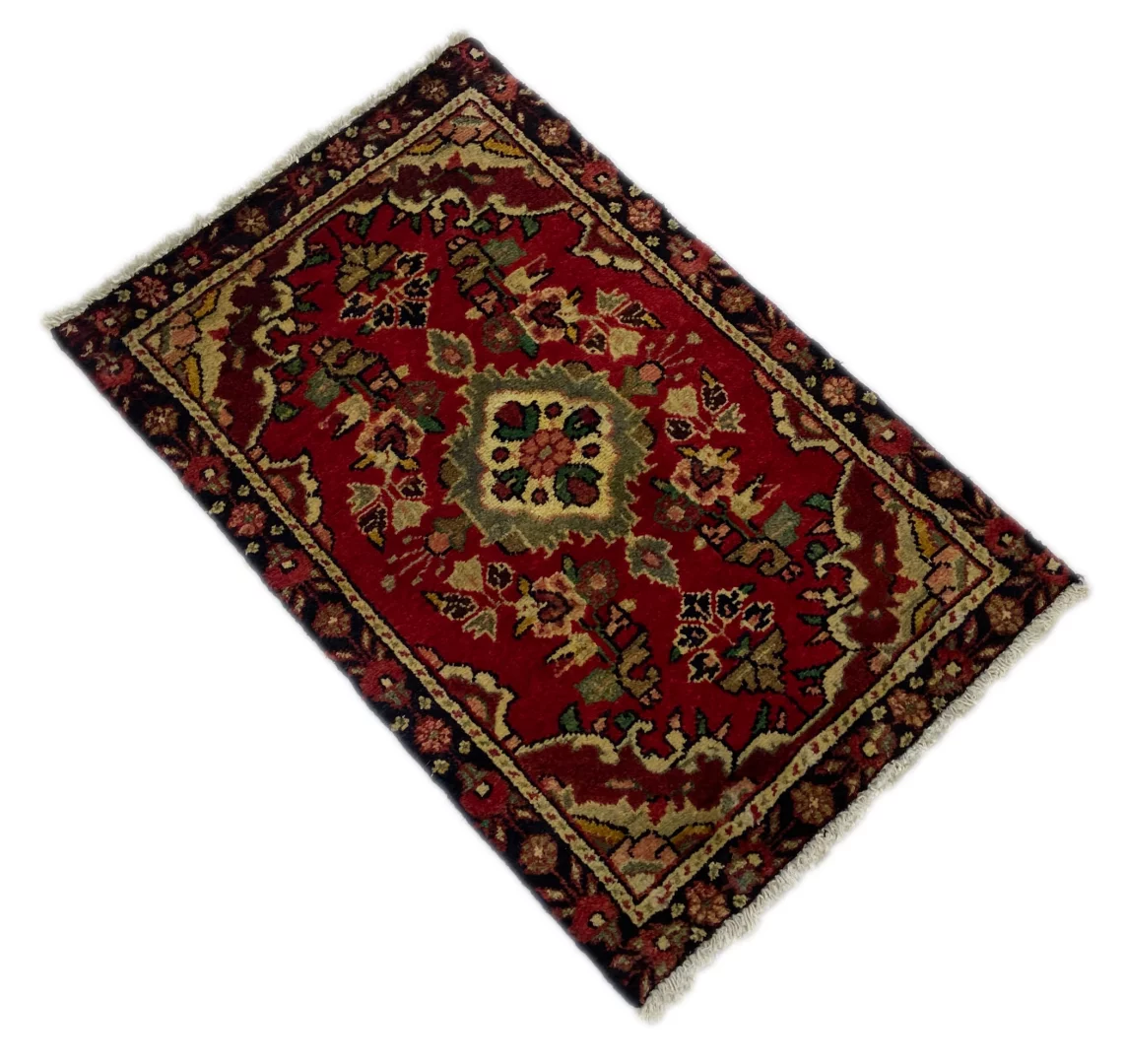 Perserteppich Hamadan 88 x 57 cm Wolle handgeknüpft