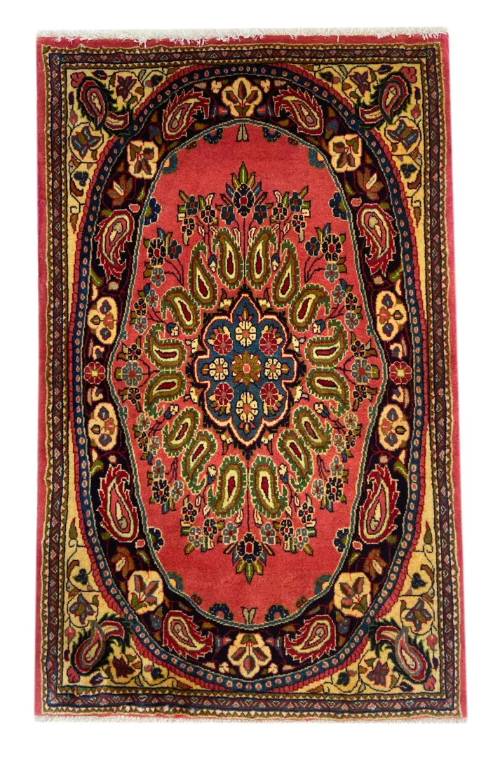 Perserteppich Sarough 115 x 73 cm Wolle handgeknüpft