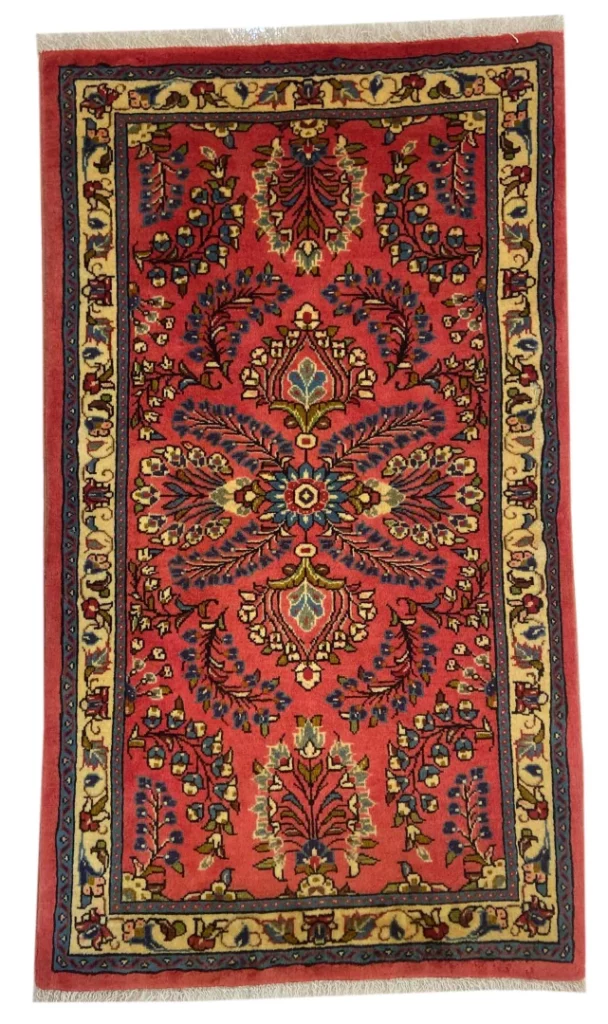 Perserteppich Sarough 117 x 67 cm Wolle handgeknüpft