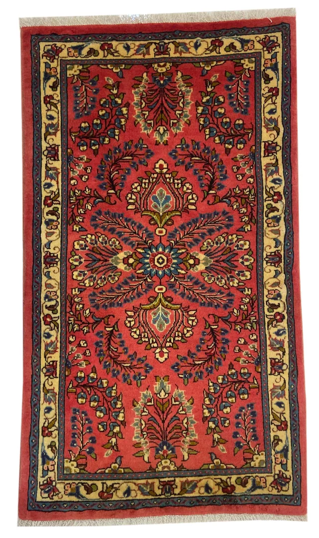 Perserteppich Sarough 117 x 67 cm Wolle handgeknüpft