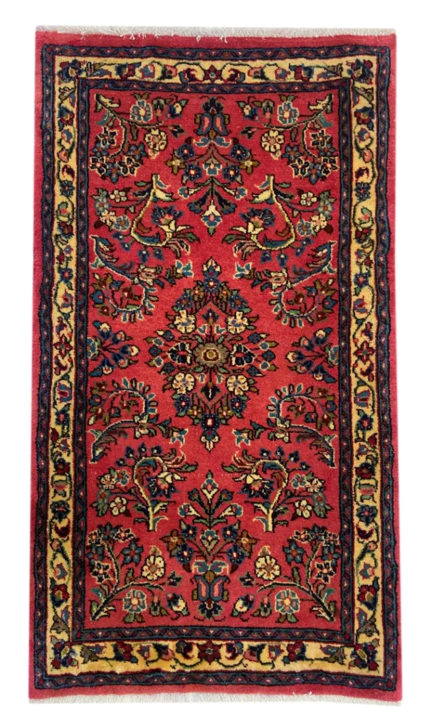 Perserteppich Sarough 117 x 67 cm Wolle handgeknüpft