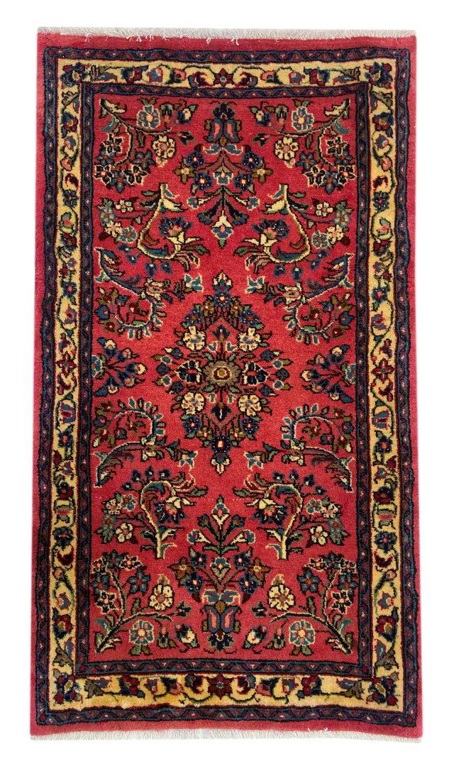 Perserteppich Sarough 117 x 67 cm Wolle handgeknüpft