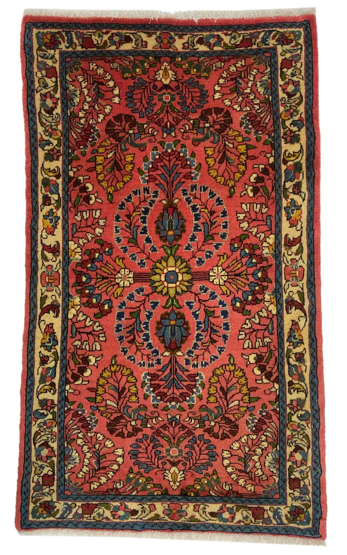 Perserteppich Sarough 118 x 69 cm Wolle handgeknüpft