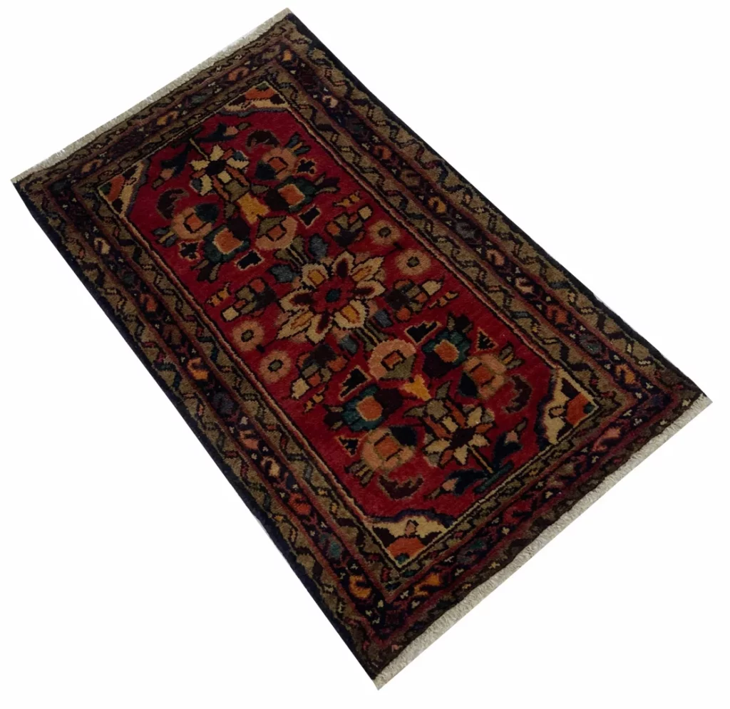 Perserteppich Hamadan 95 x 59 cm Wolle handgeknüpft