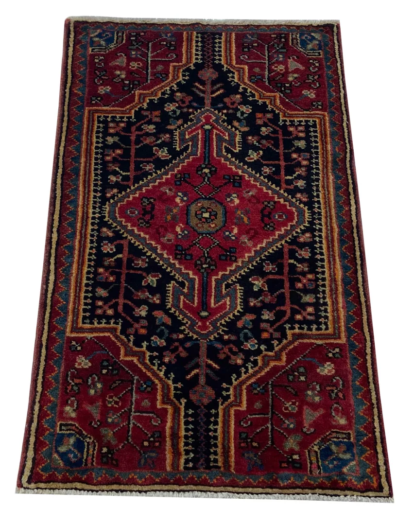 Perserteppich Hamadan 95x60 cm Wolle handgeknüpft