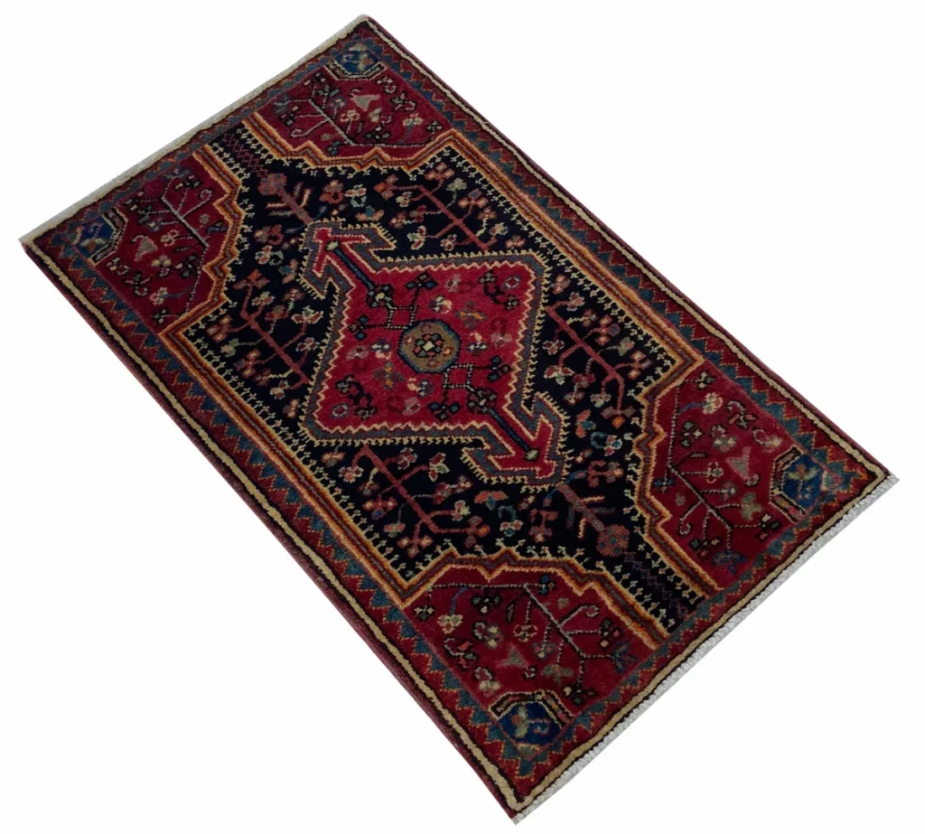 Perserteppich Hamadan 95x60 cm Wolle handgeknüpft