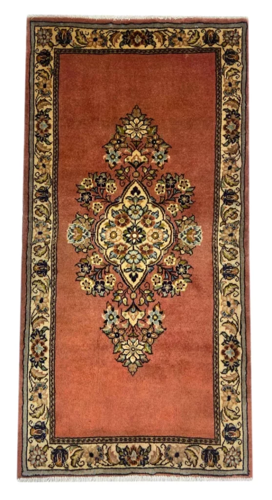 Perserteppich Sarough 128 x 66 cm Wolle handgeknüpft