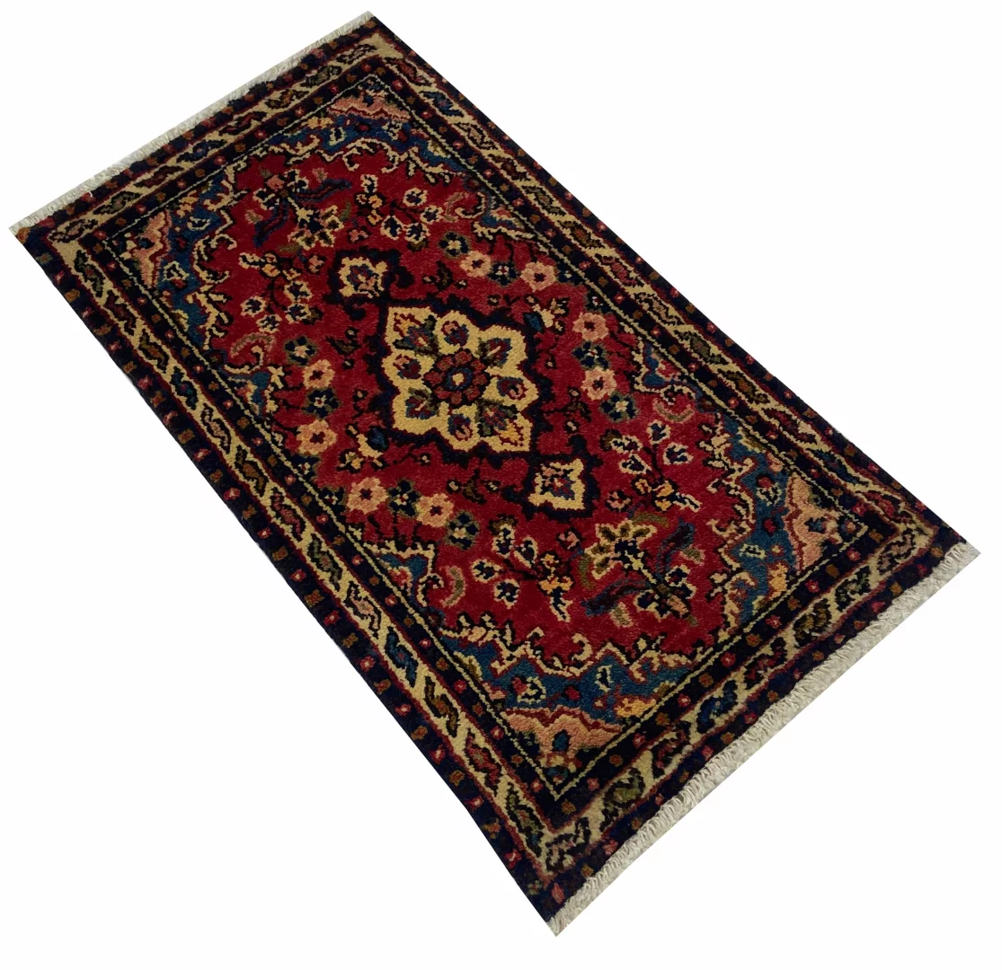 Perserteppich Hamadan 96 x 55 cm Wolle handgeknüpft