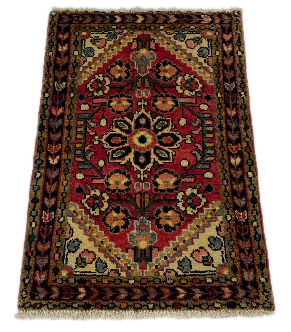 Perserteppich Hamadan 97 x 68 cm Wolle handgeknüpft