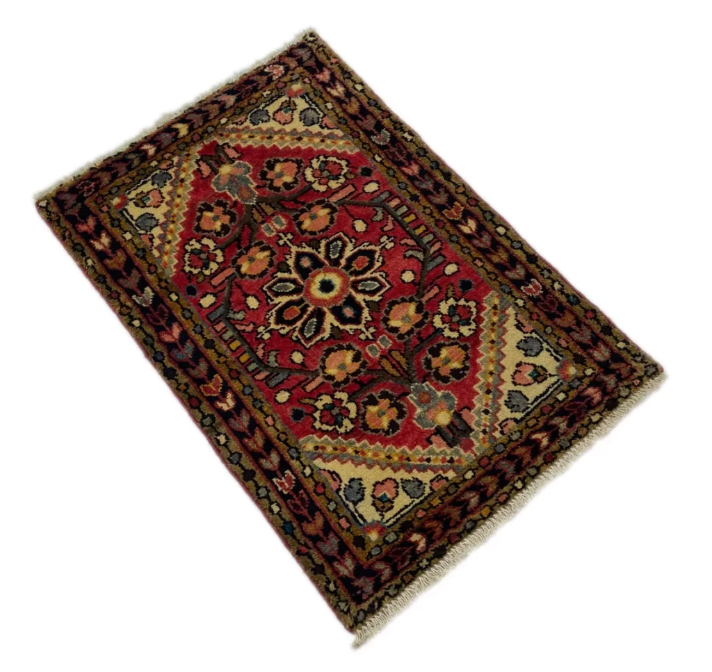 Perserteppich Hamadan 97 x 68 cm Wolle handgeknüpft