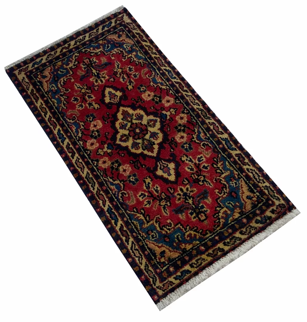 Perserteppich Hamadan 98 x 53 cm Wolle handgeknüpft