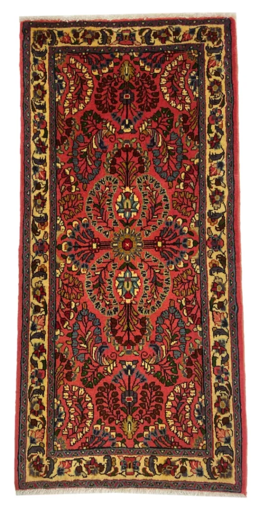 Perserteppich Sarough 133 x 65 cm handgeknüpft