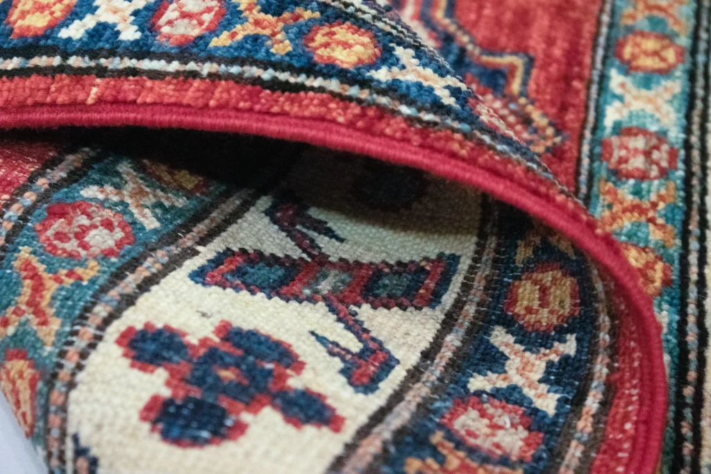Orientteppich Kazak 88 x 62 cm Wolle handgeknüpft