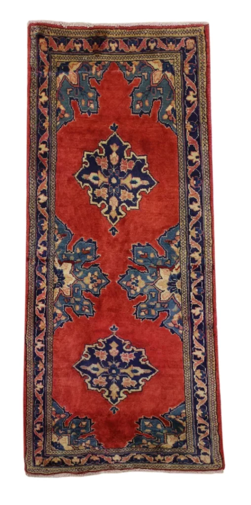 Perserteppich Sarough 135 x 57 cm Wolle handgeknüpft